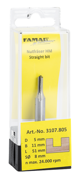 FAMAG HM-Nutfräser ohne Stirnschneide