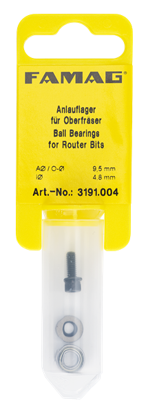Kugellager inkl. Schraube und Scheibe