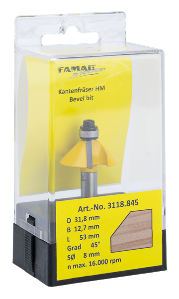 FAMAG HM-Kantenfräser 45°