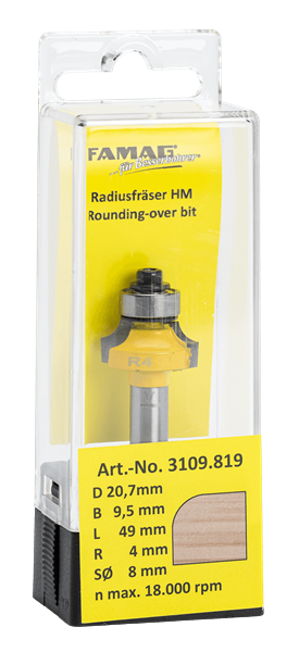 FAMAG HM-Abrundfräser Radius 6.4mm