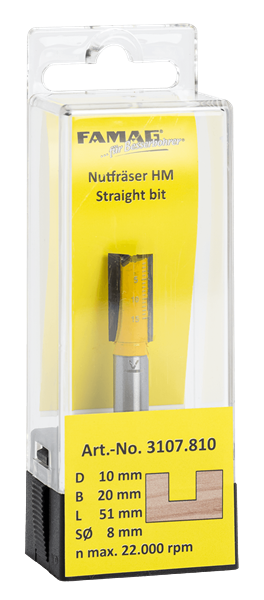FAMAG HM-Nutfräser mit Stirnschneide
