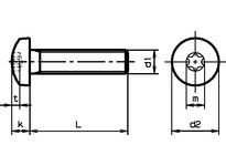 Linsenschrauben mit TX