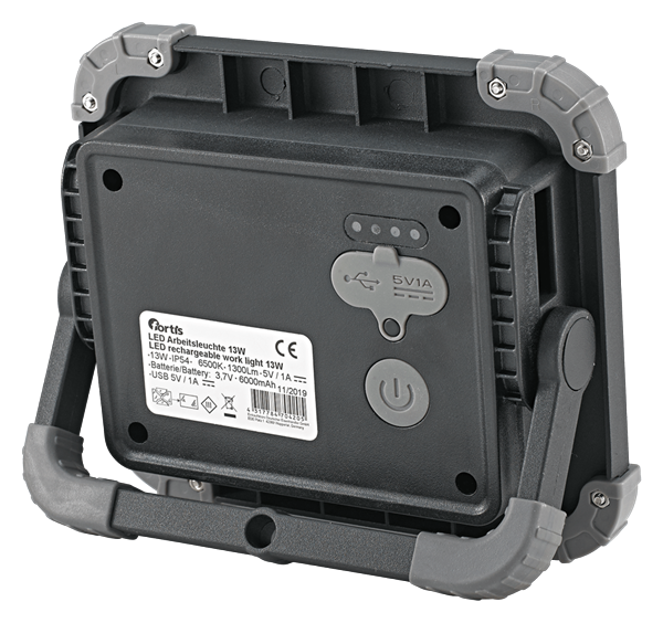 fortis LED Akku-Scheinwerfer 13W (max. 1'300Lumen)