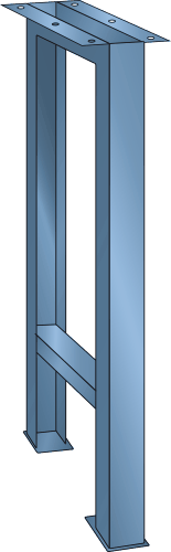 LISTA Werkbankfuss, Tragkraft 400 kg