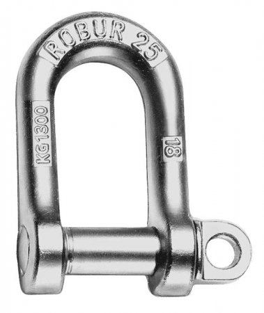 Schäkel geschmiedet breites Modell, verzinkt