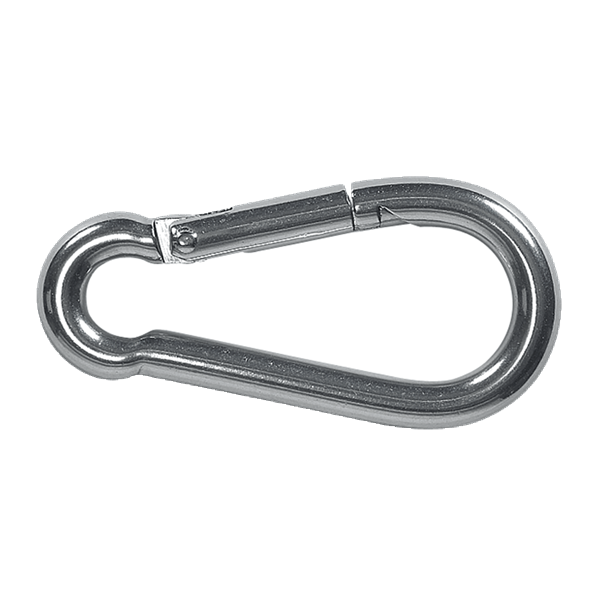 Feuerwehr-Karabinerhaken mit Zahnverschluss 