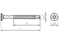 WICO Senkbohrschrauben,Torx T15