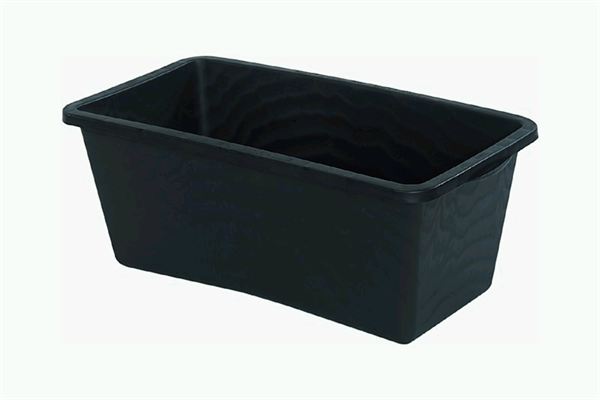 Pflastermulde aus schwarzem Kunststoff