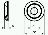 Scheiben für Senkschrauben 90 Grad