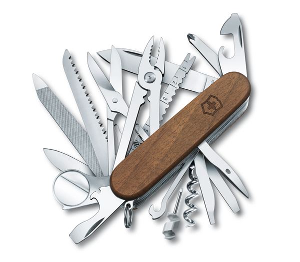VICTORINOX Taschenmesser ''SWISS CHAMP WOOD''