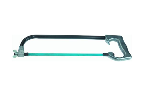 Metallsäge aus Stahlrohr, Alu-Griff