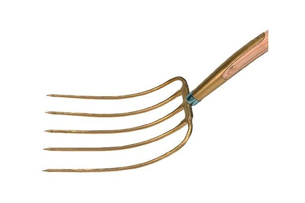 Düngergabel mit fünf Zinken