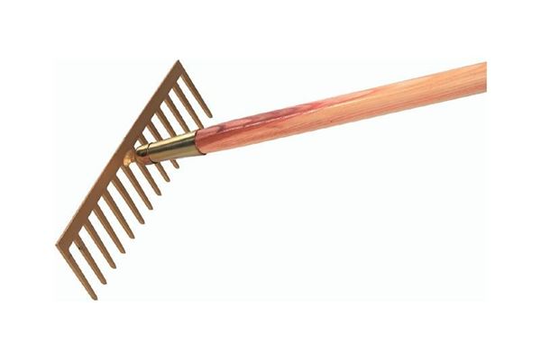 Gartenrechen mit 12 geraden Zinken Breite 295mm