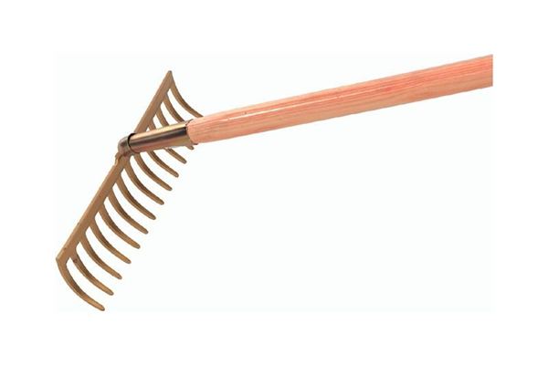 Gartenrechen mit 12 gebogenen Zinken Breite 295mm