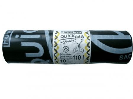 Kehrichtsäcke ZIP mit eingebautem Zugband