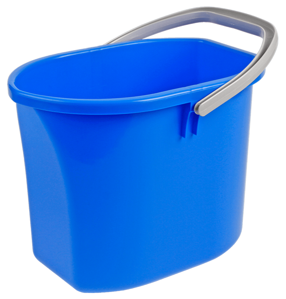 Ebnat Putzeimer aus Kunststoff, oval blau