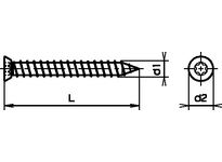 WICO Senk-Fenstermontag-Schrauben T30