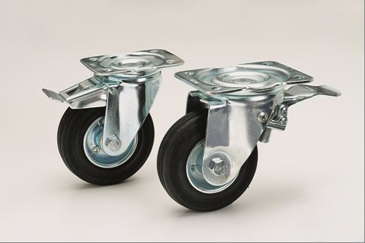 Lenkrolle H237 Vollgummi schwarz Ø200mm