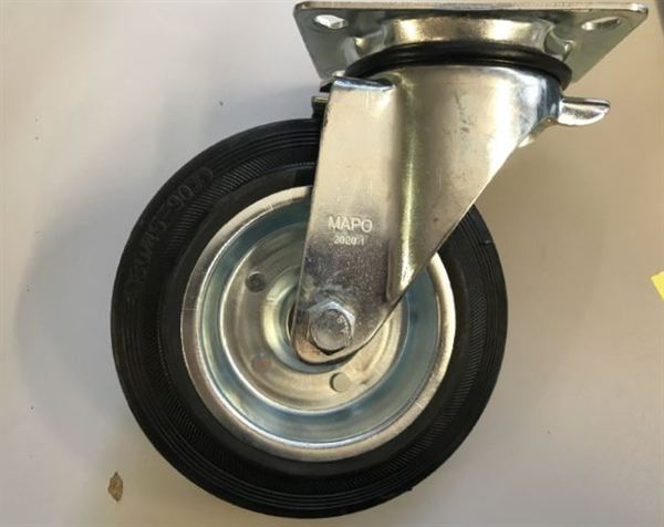 Containerrolle ohne Bremse 180mm