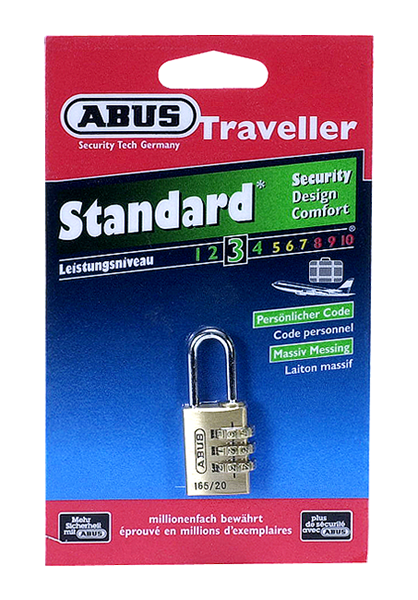 ABUS Zahlen-Hangschloss 165/40 (4-stelliger Code)