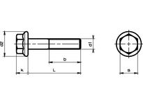 Sechskt-Schrauben mit Flansch