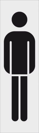 Schild aus Aluminium 210x38x1mm, selbstklebend