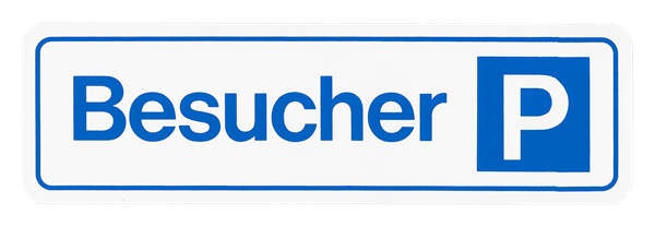 Hinweisschild aus Kunststoff, selbstklebend