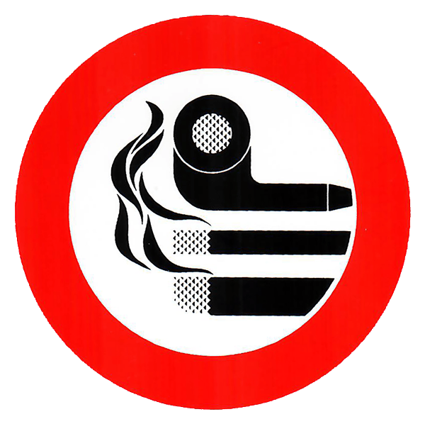 Hinweisschild aus Kunststoff, selbstklebend Ø152mm