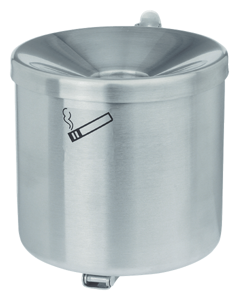 Kipp-Wandaschenbecher aus Edelstahl