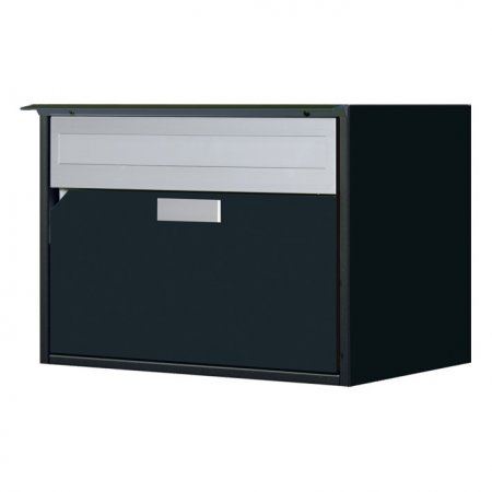 Huber Briefkasten Alu 400 mit Regenschutzleiste