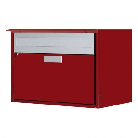 Huber Briefkasten Alu 400 mit Regenschutzleiste