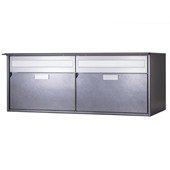 Huber Briefkasten Alu 400 mit Regenschutzleiste