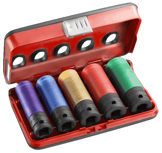 FACOM Impact-Satz mit fünf dünnwandigen