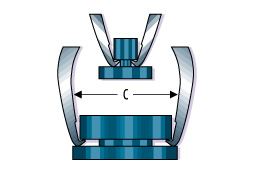 FACOM Polklemmen-Abzieher, 2-armig, von 0-35mm