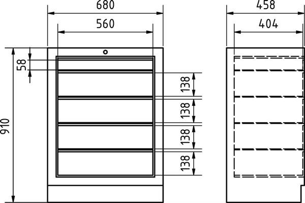 KRAFTWERK Mobilio Schubladenschrank