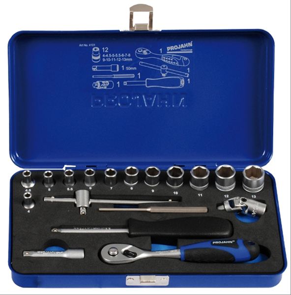 Projahn Steckschlüsselkoffer 1/4" - 18-teilig