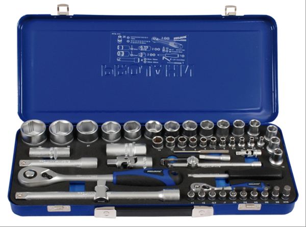 Projahn Steckschlüsselkoffer 1/4"-1/2" - 54-teilig