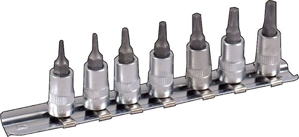Projahn Steckschlüssel auf Metallschiene