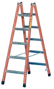 Zarges Kunststoff-Bockleiter beidseitig begehbar