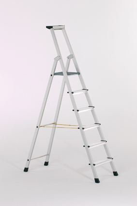 Zarges Stufen-Stehleiter einseitig begehbar